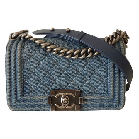 chanel bag blue color|chanel blue jean bag.